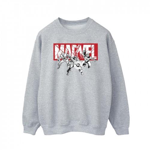 Marvel Mens Comics Hero Group Sweatshirt