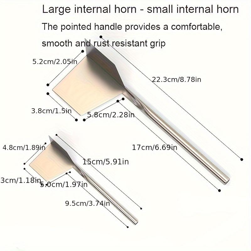 4 шт. Угловой скребок для очистки штукатурки из нержавеющей стали с металлической ручкой, угловой съемник для гипсокартона