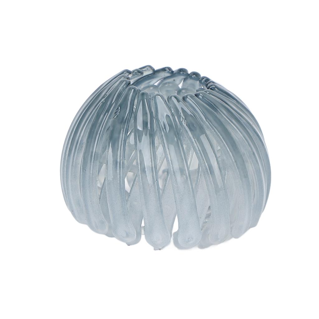 Заколки для волос в форме птичьего гнезда Женские Девичьи Элегантные Расширяемые Держатели для пучка и хвостика Аксессуары для волос Серый