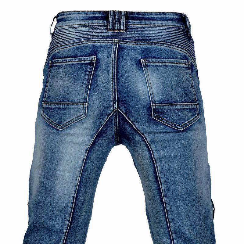 Мужские ретро-мотоджинсы из Кевлара - Износостойкие, Эластичные, Защитные от падений Байкерские штаны для езды по бездорожью