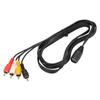 Кабель-переходник 5-контактный DIN (папа) на 4 RCA (мама), Plug and Play, Профессиональный аудиоадаптер, 4,9 фута, Аудиокабель для CD-усилителя