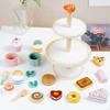 Kids Afternoon Tea Toy Set Little Girls Party Miniature Nice Gift Montessori Toys for 3 4 5 6