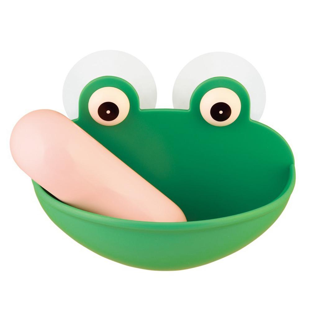 Настенная мыльница в виде лягушки с присосками