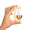Wooden Magnetic Door Bell for Home Entrance | Beech Wood Wind Chime with Brass Sound | Decorative for Refrigerator, Glass, Entryway