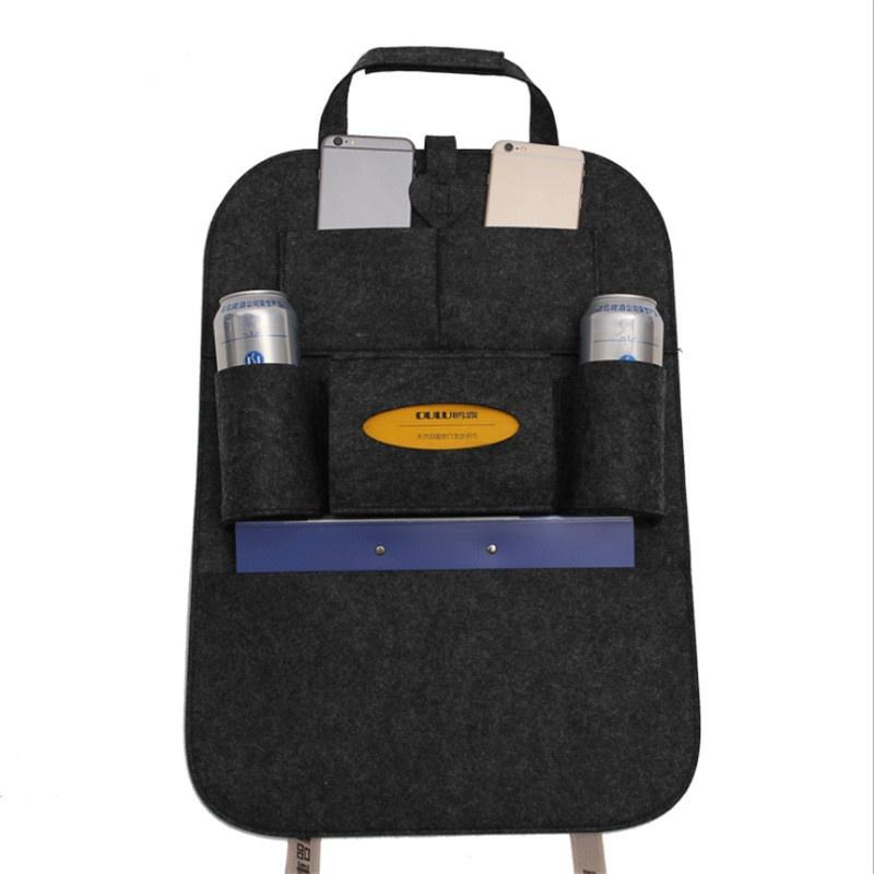 Автомобильный многофункциональный ящик для хранения на спинке сиденья, автомобильная подвесная сумка, коробка для салфеток, автомобильная сумка для хранения войлока