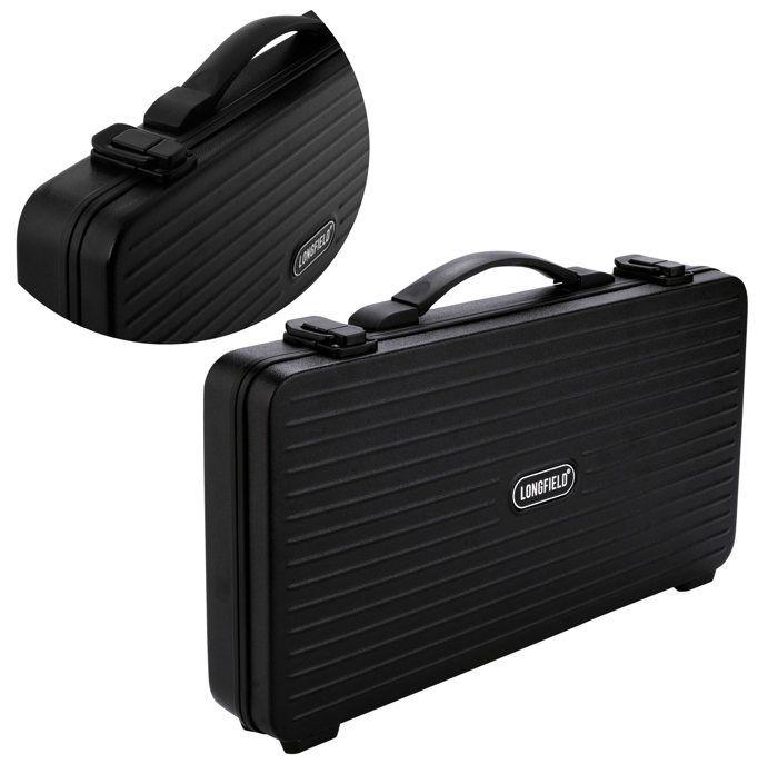 Набор для покера - Черный металлический кейс - 300 фишек по 14 г - Аксессуары в комплекте - Для начинающих и вечеринок