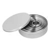 12PCS Set Stainless Steel Mousse Ring Round Cake Mold Fondant Cookies Cutting Mold Baking Tool