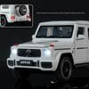 1:32 Benz G63 SUV, модель автомобиля из сплава, игрушечная модель автомобиля, литье под давлением, звук и свет, автомобильные игрушки для детей, автомобиль