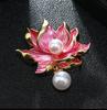 Women'S Day National Tide Style Lotus Brooch High-End Pearl Brooch Women'S Elegant Cheongsam Accessories Pin Accessories Batch