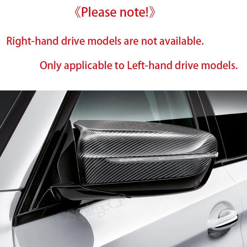 Rear View Side Wing Mirror Cap For BMW 4 5 7 8 Series G22 G38 G30 G31 G11 G12 Car Replacement Mirror Cover Carbon Fiber
