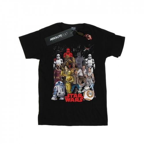 STAR WARS Mens The Rise Of Skywalker Character Collage T-Shirt