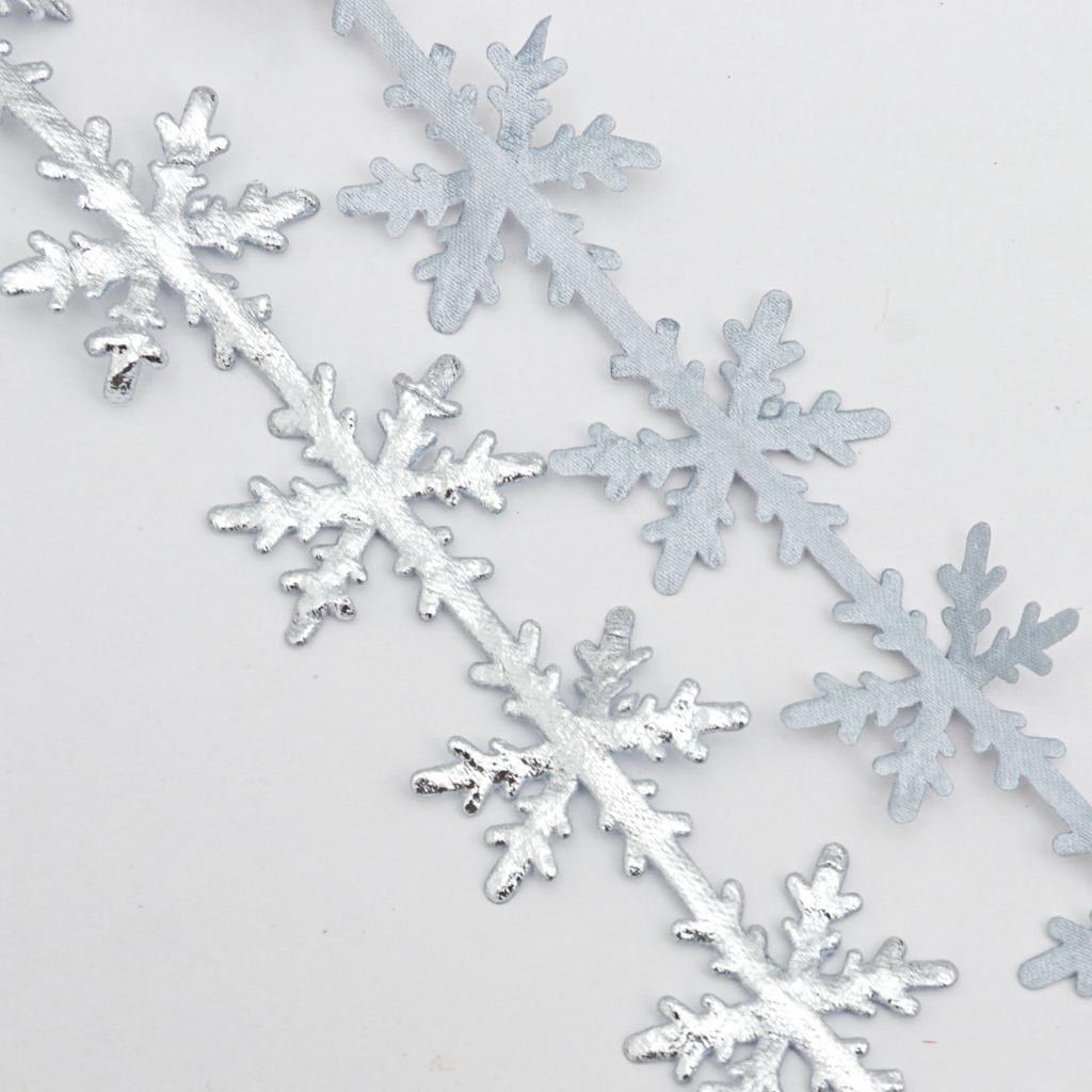 Элегантная ультразвуковая тисненая кружевная лента из золота и серебра для рождественской елки, праздничная подарочная коробка, упаковочные аксессуары, ювелирная лента, украшение для дома