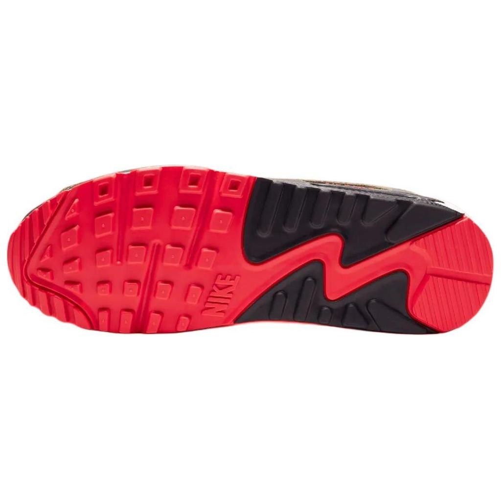 Nike Air Max 90 Reverse Duck Camo Мягкие Удобные Низкие Кроссовки для Бега Унисекс Кроссовки Черный Красный CW6024-600(2024)