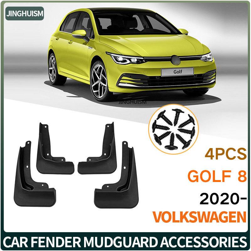 Mudguards Automotive Car Accessories Mud Flap For VW Volkswagen Golf 8 2020-2023 Fender Black Exterior Customization Protection
