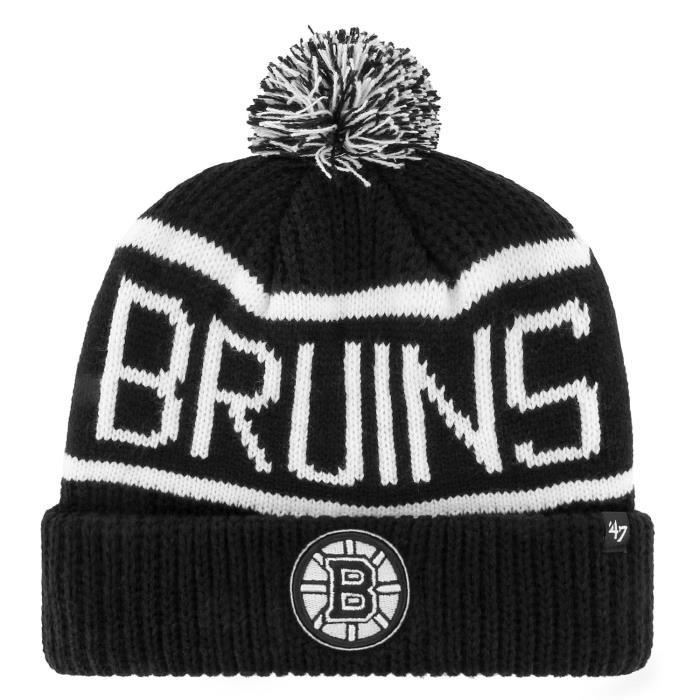 Bonnet D'hiver - 47 Brand - CALGARY Boston Bruins - Noir - Adulte - Homme