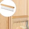 Closet Pull Out Belt Rack Organizer Clothes Hanging Rod Holder Hanger Sliding Hooks for Home