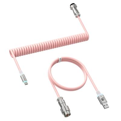 MAMBASNAKE C01ULTRA USB RGB Спиральный Кабель для Клавиатуры к Интерфейсу Проводимость 8000 Гц Металл Авиационный Авиационный Проводной Механический Игровой Кастомный Воздушный Съемный
