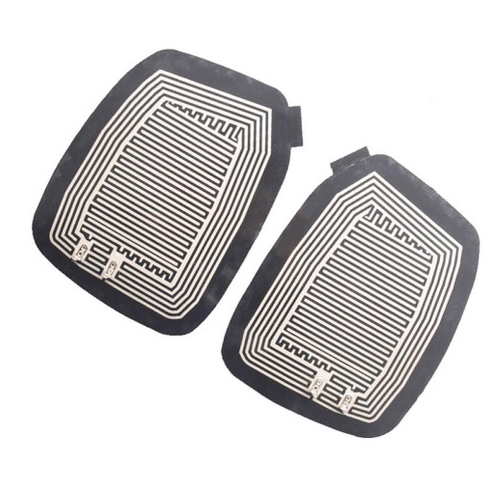 DC 12V Обогреватель зеркала автомобиля Электрическая стеклянная нагревательная накладка Коврик Размораживатели Удаление Боковое зеркало Нагревательная накладка x 2 шт.