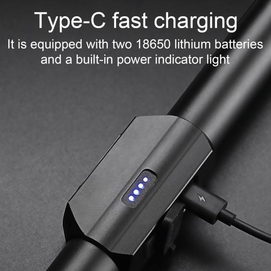 Bicycle Handlebar Extender Lamp 6 Modes Adjustable Lightweight Waterproof Bike Handlebar Extension Rack with LED Light Bike Accessories