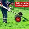 Weed Trimmer Support Wheel Adjustable Weed Trimmer Auxiliary Wheels User-Friendly Weed Trimmer Wheel Garden Grass Cutter Parts