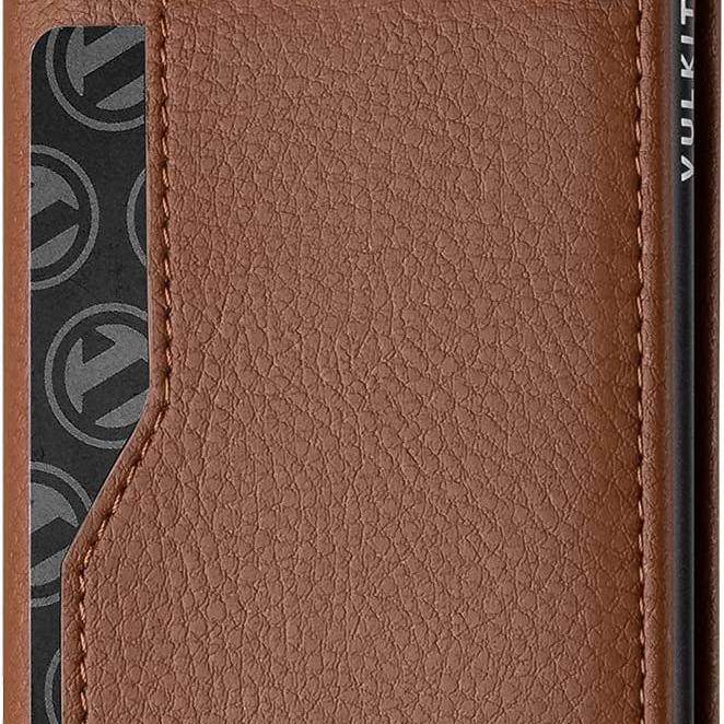 Мужской кошелек из натуральной кожи с RFID-защитой от кражи, металлический держатель для карт - европейский и американский дизайн с алюминиевым сплавом