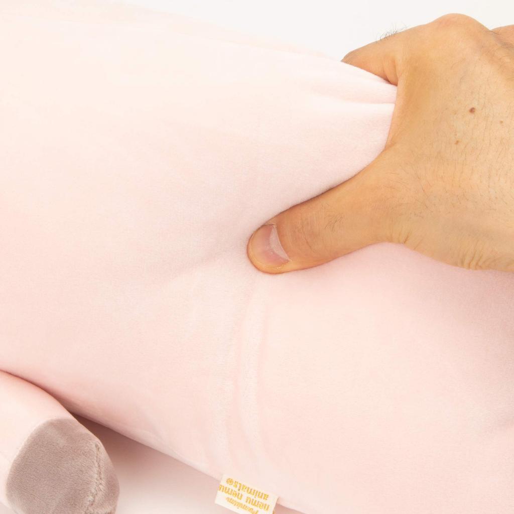 Livheart Premium Sleepy Animals Pinky the Pig Body Pillow, Large (Approx. 71cm in Length), Fluffy and Squishy Plush Toy, Gift Item 28977-21