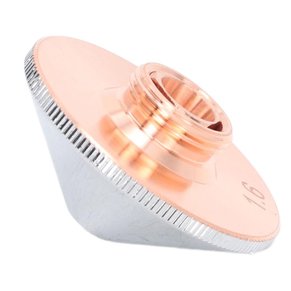 Laser Nozzle Cutting Machine Head Cutter Dual Optical Fibre Chrome Plated Copper 1.6mm  0.06in