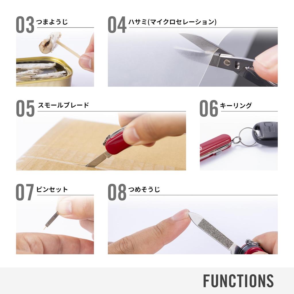 VICTORINOX Nail Clip 580 полупрозрачные красные кусачки для ногтей товары для предотвращения стихийных бедствий ножницы с изогнутыми лезвиями очиститель ногтей в комплекте пилка для ногтей 8 функций