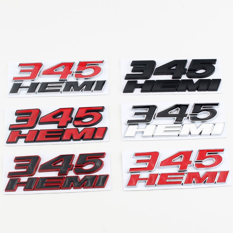 Dodge 345 HEMI Modified Decal: RAM 1500/2500 Pickup Truck Emblem Metal Sticker