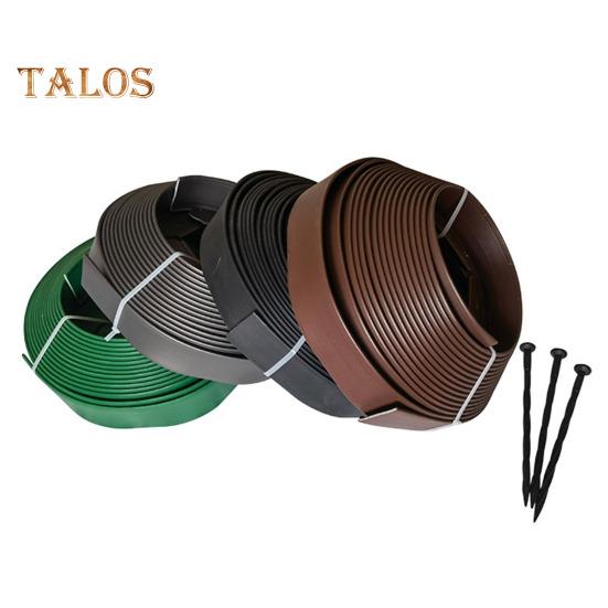 Landscape Edging Border No Dig All-weather Garden Isolation Edging Border with Spikes Easy-to-Install Cuttable Isolation Edging for Flower Beds Yard