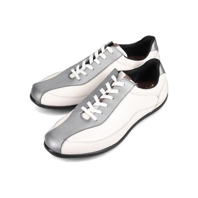 Driving Shoes M502MT Silver White Cm [Madras] Men's 26.5