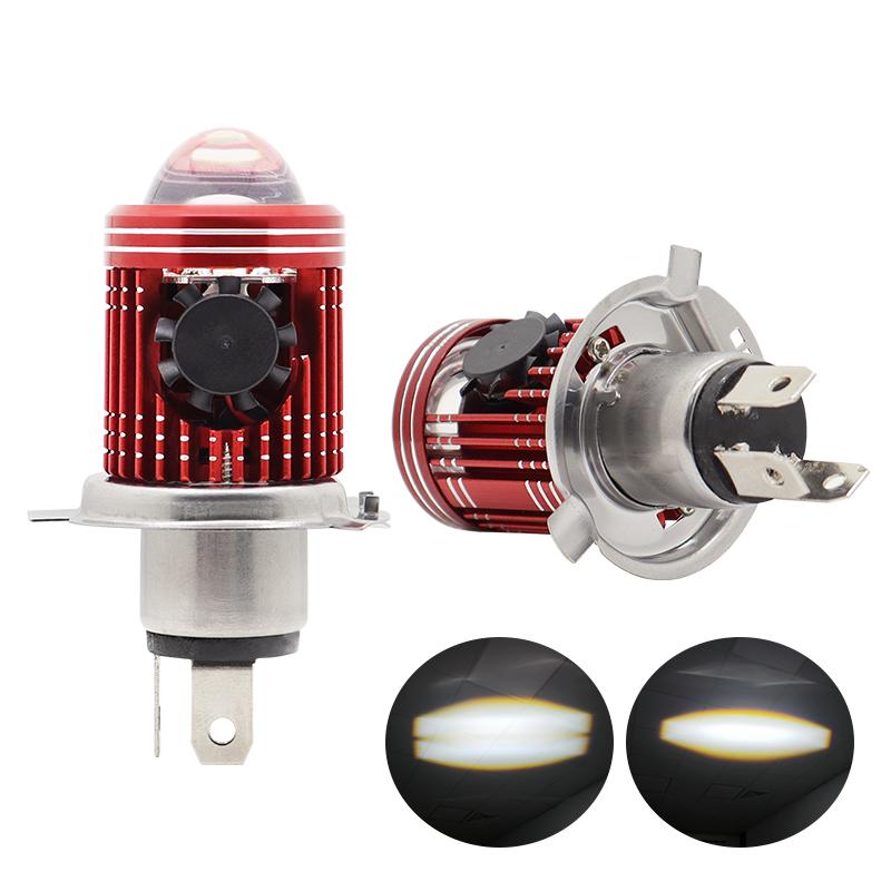 H4 LED Moto BA20D Светодиодные лампы для мотоциклов, линзы CSP, белые, желтые лампы Hi Lo, аксессуары для скутеров