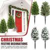 21.7in Artificial Cedar Topiary Tree For Indoor & Outdoor Decoration, UV Potted Shrubs For Front Door, Beautiful And Lifelike Tree