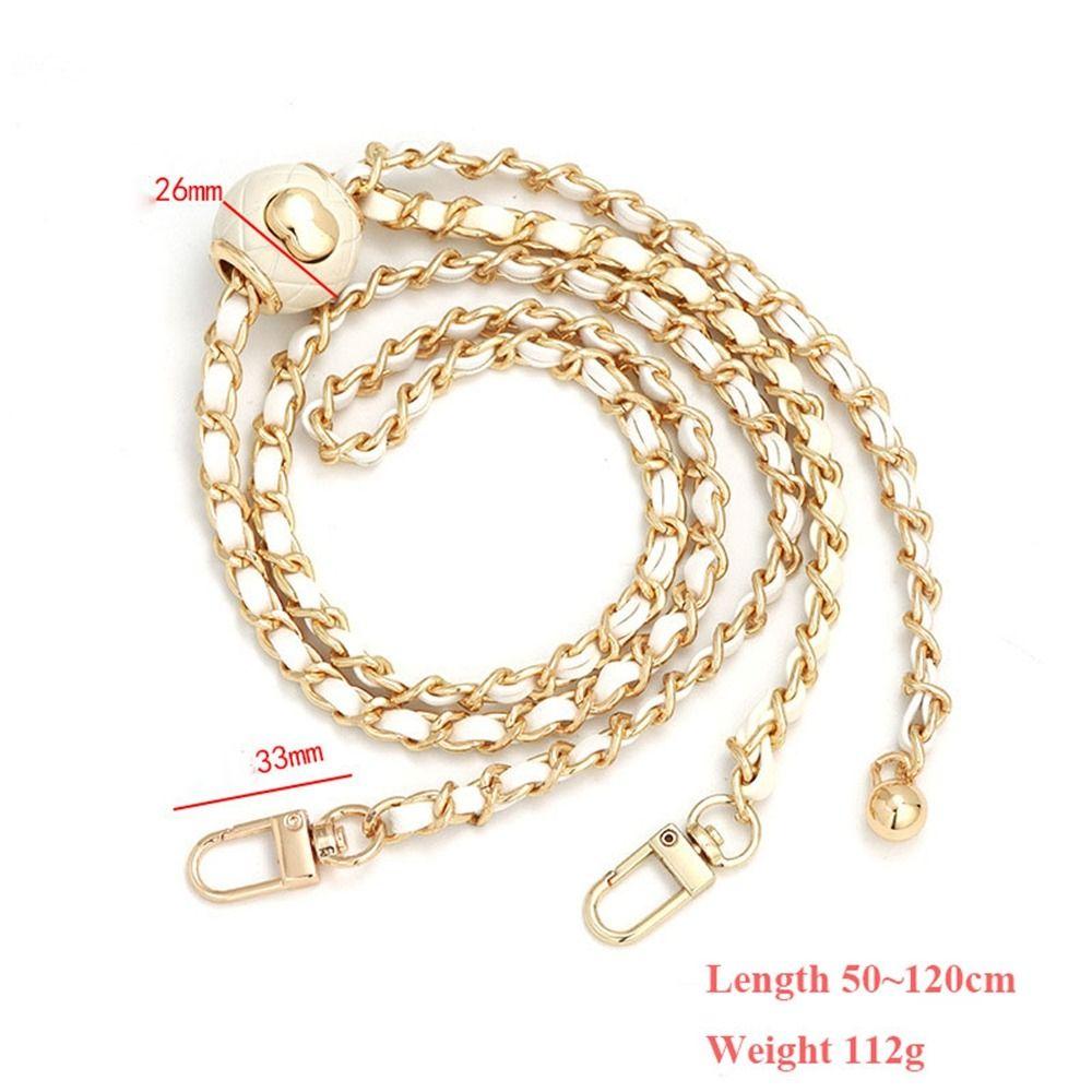 Металлическая цепь для сумки длиной 1,2 м, сменная, новая, не выцветающая, регулируемая цепь, аксессуары для сумки