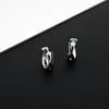 Mobius Earrings Light Luxury Ruffian Handsome Design Ear Buckles Black Earrings Earrings