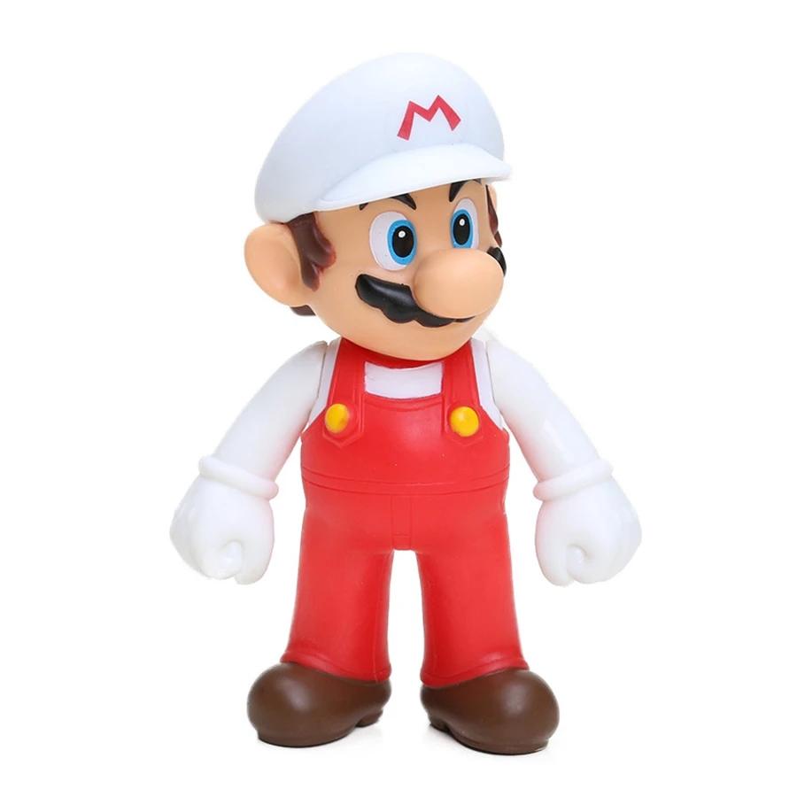 13cm Super Plumber Series PVC Action Figures Mario Luigi Yoshi Bowser Character Model Dolls Collectible Toys