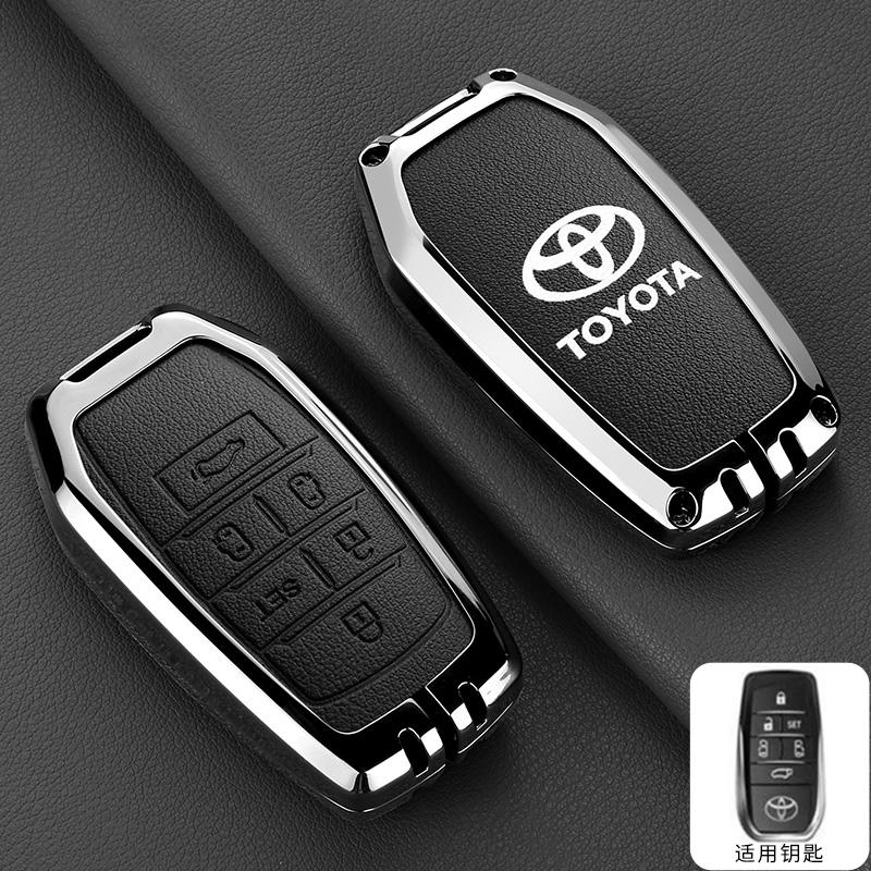 Car Smart Remote Key Case Cover Bag For Toyota Vellfire Alphard 30 Series 2 Voxy Noah Esquire Harrier Previa Keyring Accessories WI2