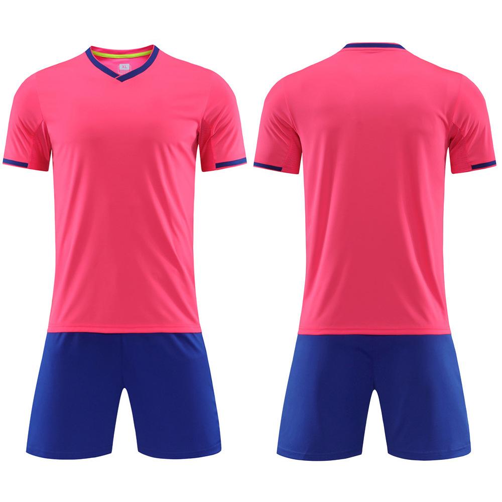 Wholesale children's football jersey sets, primary school football training jerseys, boys and girls competition printed jerseys