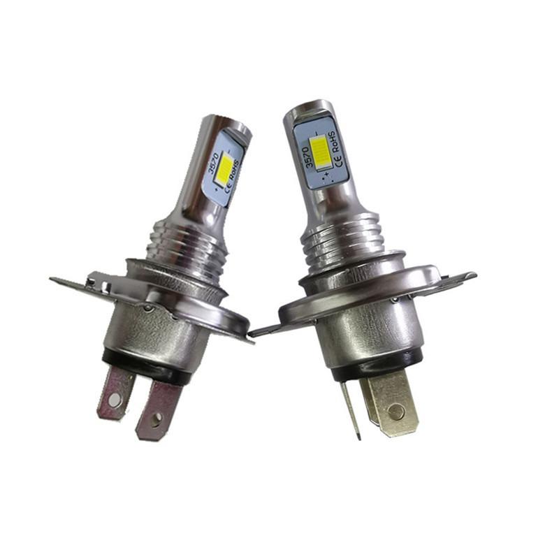 Противотуманная фара H4 80W 3570 2SMD Высокояркий Автомобильный Светодиод H4 для Мотоцикла Автомобиля с Декодированием