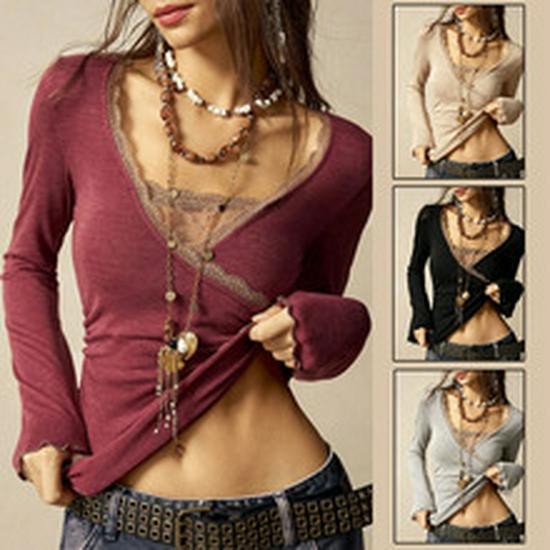2026 Autumn/Winter Slim-Fit Knit Round Neck Top - European & American Commute Style