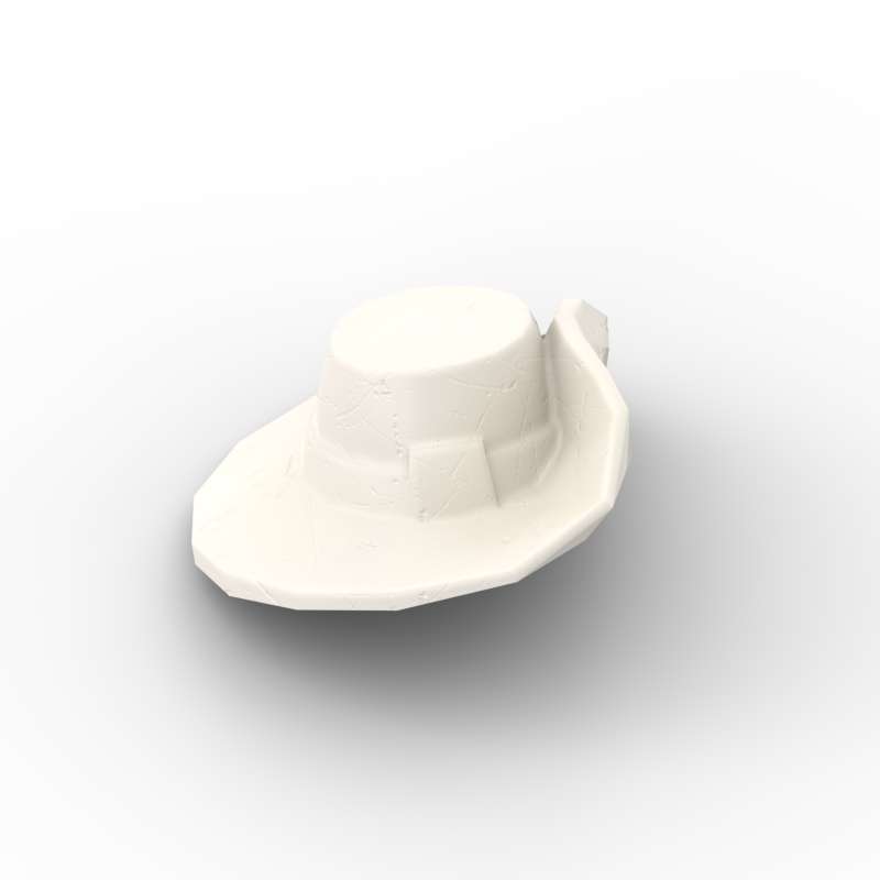 MOC 10 шт. 93554 Шляпа ковбоя в западном стиле Строительный блок Комплект деталей Шлем с загнутыми полями Кирпичи Сборка DIY Игрушка Для детей Подарок на день рождения