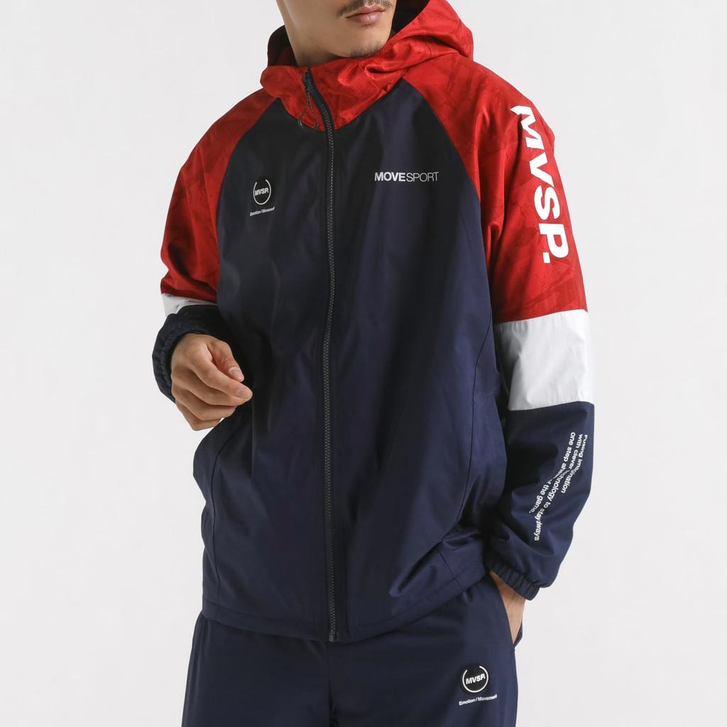 Windbreaker Descente HEATNAVI TOUGH All Over Pattern Graphic Full Zip Hoodie Training RDNV S [Move Sports]