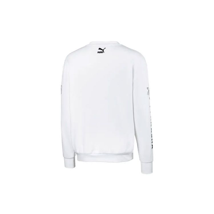 Puma X Tyakasha Co-Branded Collection Crew Neck Sweatshirt Men Tops White 595562-02
