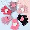 Children's Gloves Men's and Women's Five-finger Gloves Children's Autumn and Winter Warm Full-finger Gloves 2-7 Years Old