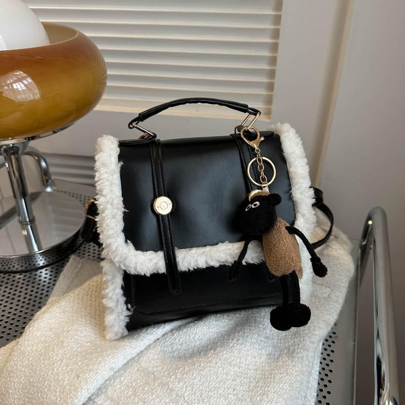 Рюкзак в стиле ретро для женщин, новый стиль, модная корейская плюшевая сумка, универсальная многофункциональная сумка