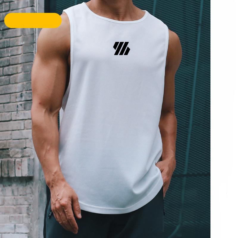 2023 Newest Summer Gym Vest High Quality Mesh Shirt Sleeveless T-shirts Men Tank Tops Running Fitness Sports Vest Men Clothing