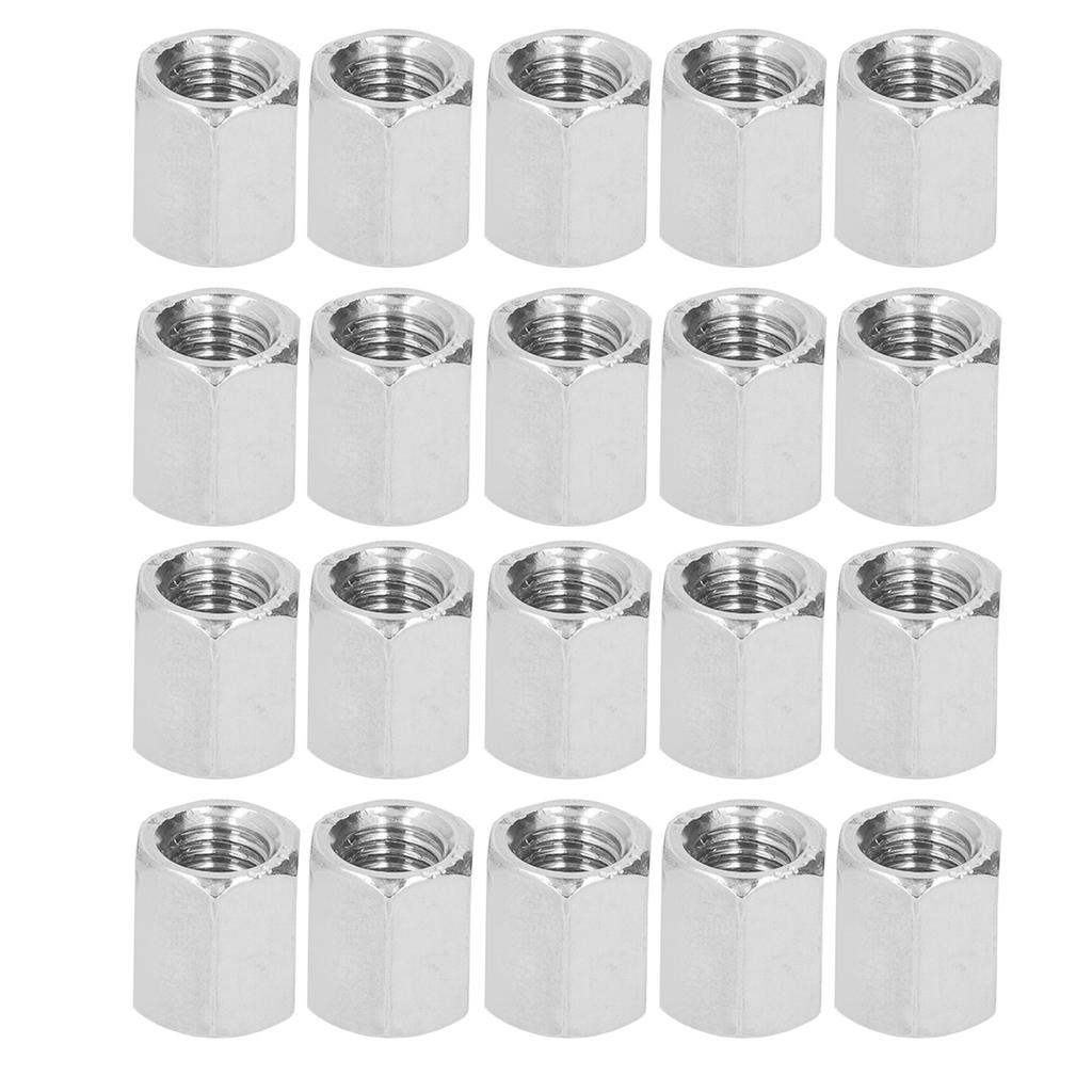 20 Pcs Hex Coupling Nut M8x1.25 12 L14mm Threaded Rod Connector 304 Stainless Steel Rod Coupling Nuts