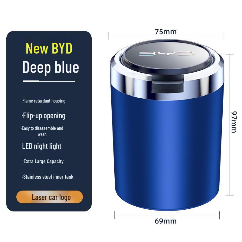 Пепельница для автомобиля BYD Song Pro/PLUS/MAX, Tang, Yuan, Qin PLUS, Han EV/DM, Dolphin, e2