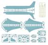 Roden Масштабная пластиковая модель американского авиалайнера Boeing Pan Am RE14338 1/144 707-321 (Самолет)