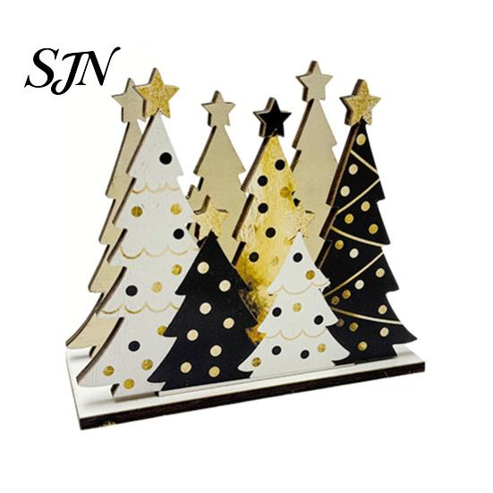 Dining Table Centerpiece Christmas Tree Napkin Holder for Tables, Rustic Wooden Cocktail Tissue Party Decoration Dispenser, Farmhouse Standing Kitchen